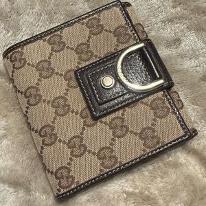 Gucci Brown and Tan Wallet